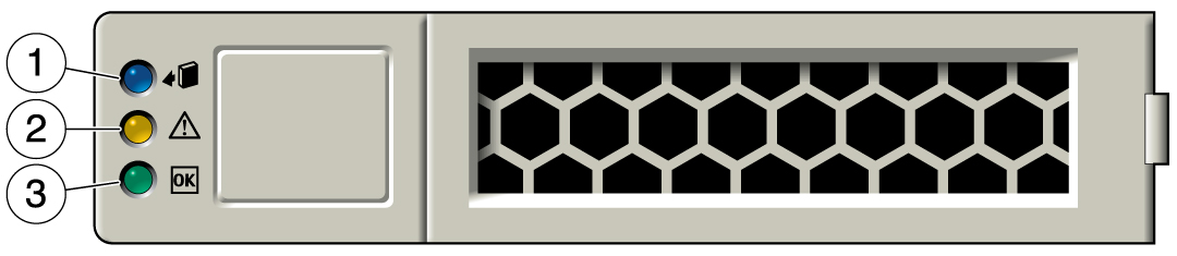 image:An illustration showing the storage drive front panel.