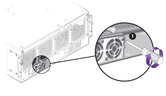 image:Figure shows lock screw turns counterclockwise to loosen.