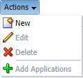 Actions menu