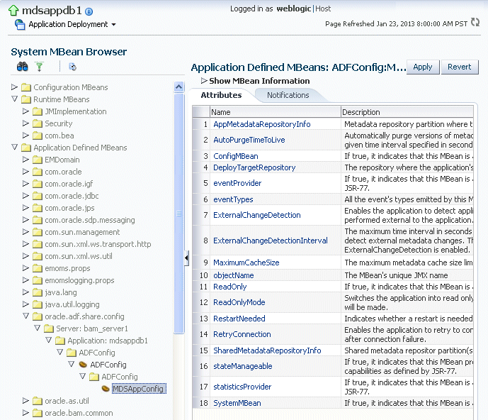 Description of mds_sysmbean.gif follows Description of mds_sysmbean.gif follows