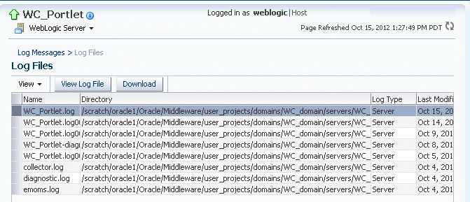 Description of viewlog.gif follows Description of viewlog.gif follows