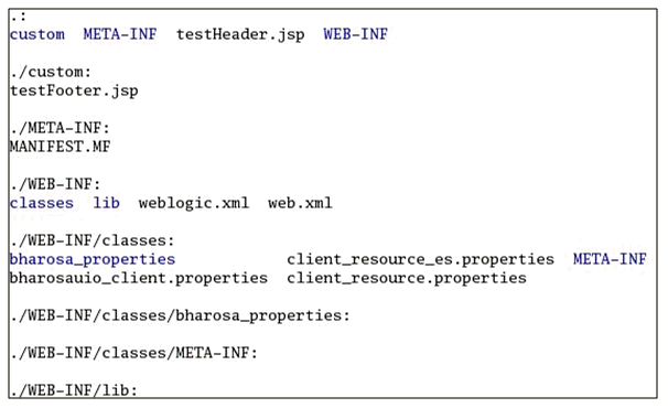OAAM customization files are shown.
