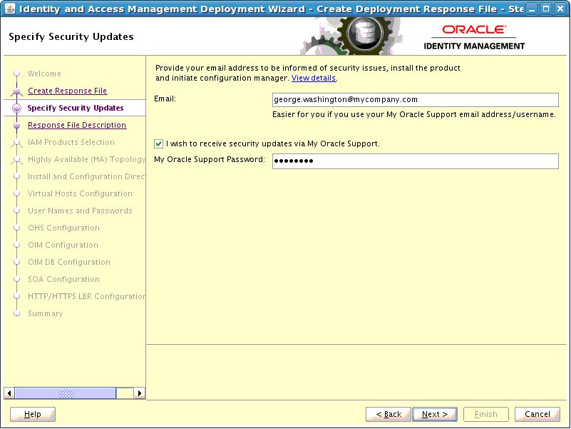 Description of specify_security.jpg follows