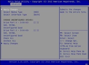 image:Graphic showing the BIOS UEFI Driver Control                                     screen.