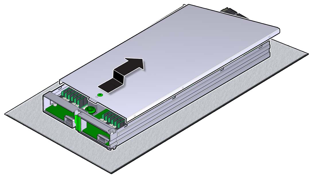 image:An illustration showing how to remove the CMOD cover.