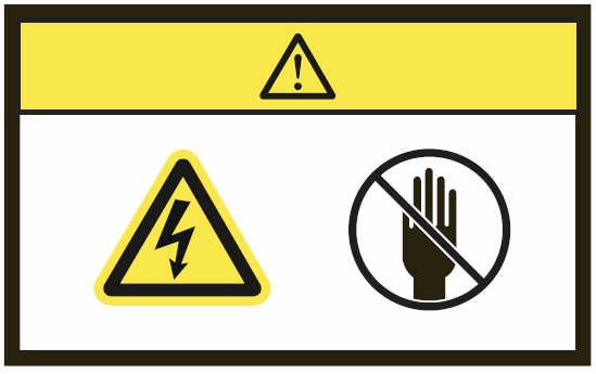 image:An illustration showing the front-side warning label referenced in this                     section.