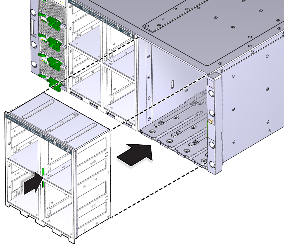 image:An illustration showing the removal of the fan frame.