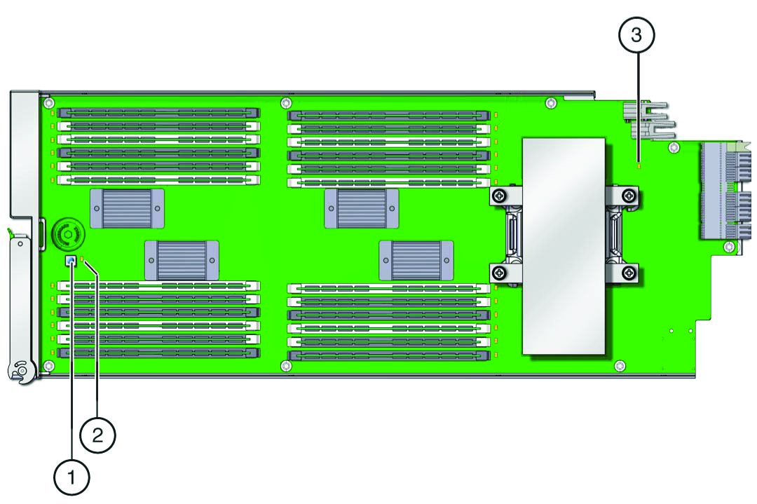 image:Picture of the CMOD with the Fault Remind button and                                 indicator.
