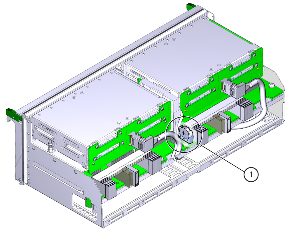 image:An illustration showing the location of the system                                 battery.