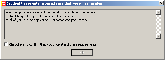 Passphrase Message Example