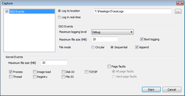 Set Trace Controller to Capture Events