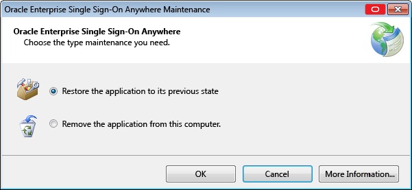 Restore application