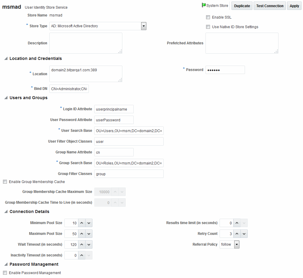 Creating an IdentityStore in the console Creating an IdentityStore in the console