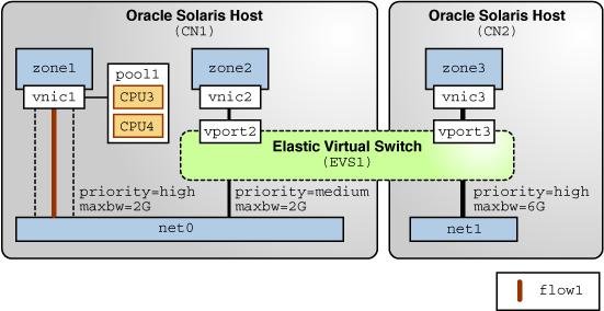image:This figure shows the set up of network resource management with                         network virtualization.