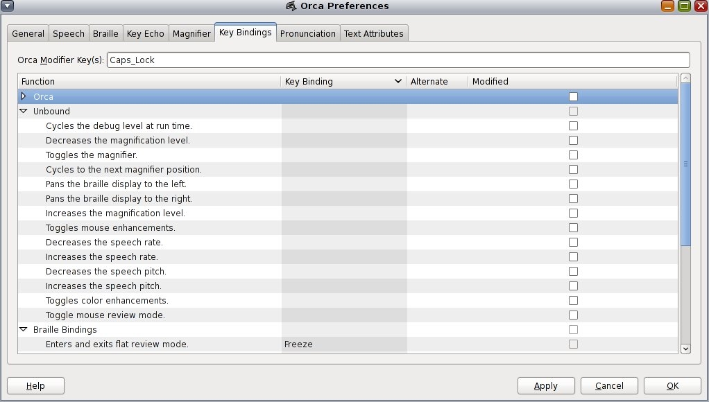 image:Figure displaying the Orca key binding preferences for unbound commands.