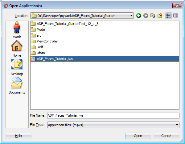 open application window