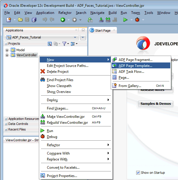 new context menu