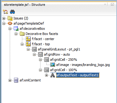 structure window to organize elements