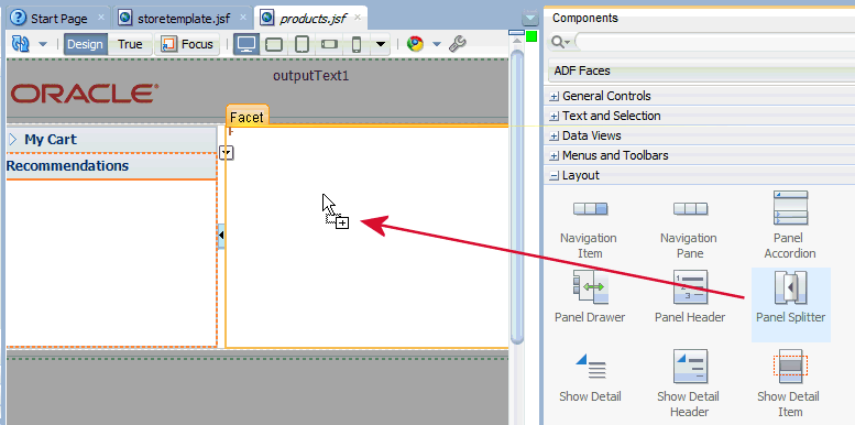 adding another panel splitter