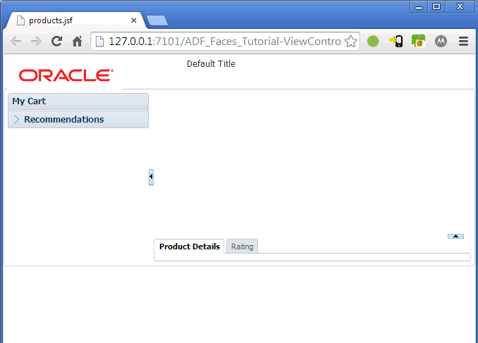 page loaded in browser
