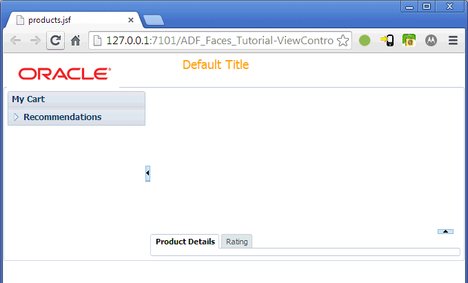 reloading the page in the browser to see new characteristics of title