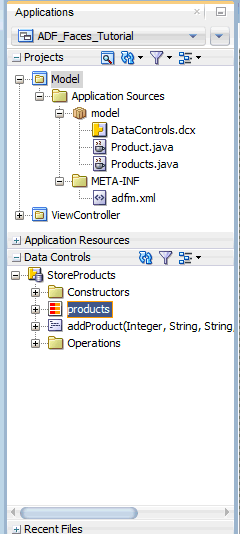 viewing the data controls