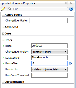 setting list item data