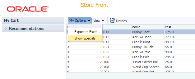 page reloaded in browser and Show Specials is highlighted in menu
