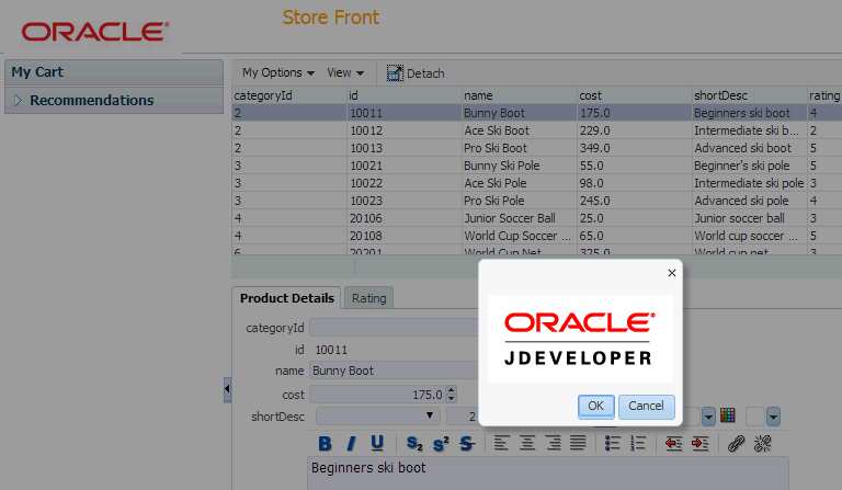 jdeveloper image displayed in popup
