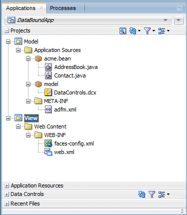 Application Navigator, View project