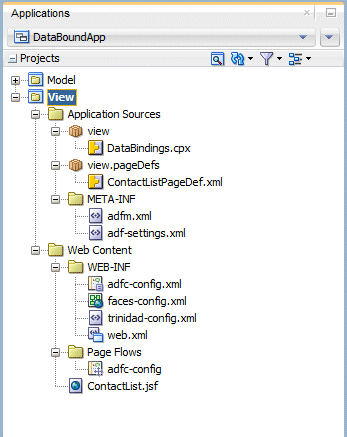 Application Navigator, View project