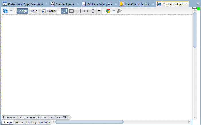 Visual editor