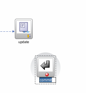 This screenshot shows the renamed task flow return with the name highlighted