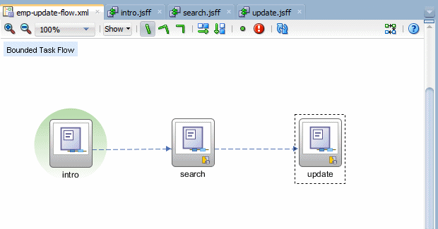 This screenshot shows the tab to click among the open editor tabs