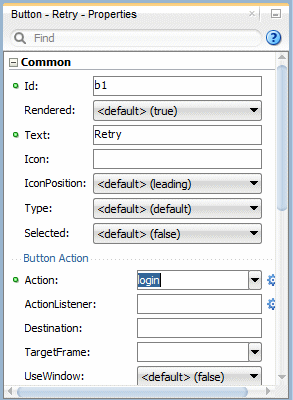 This screenshot shows the updated properties in the expanded Common tab of the properties window