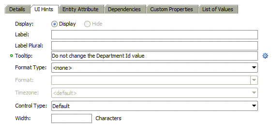 Oracle ADF tab in the Excel ribbon