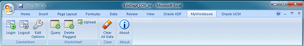 My Workbook tab