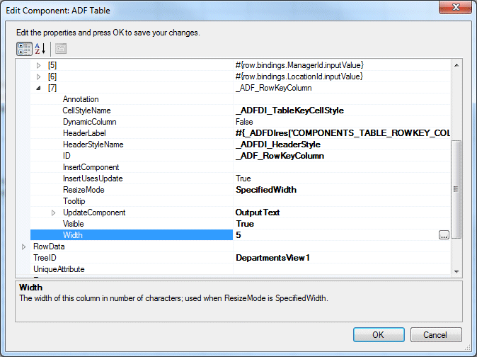 Oracle ADF tab in the Excel ribbon