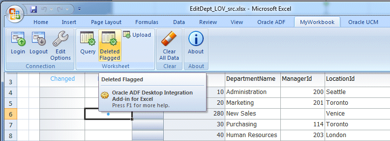 Delete Flagged button