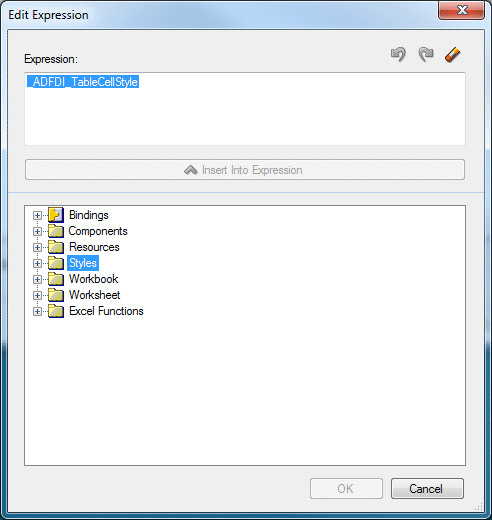 Edit Expression dialog