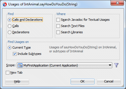 Application Navigator with WEB-INF node expanded and faces-config.xml below it expanded.