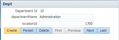 Create button in running page