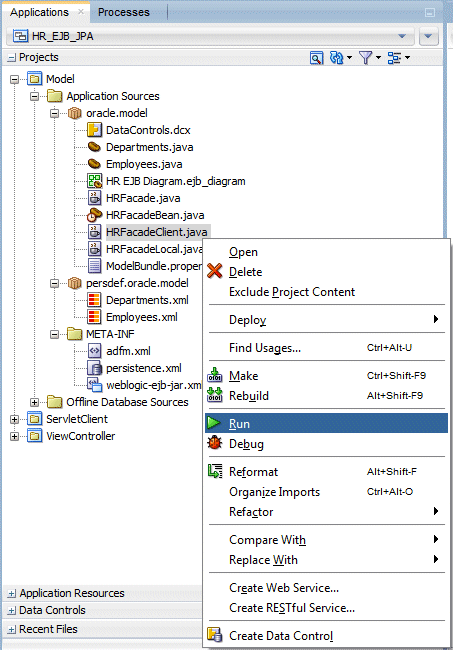 Context menu