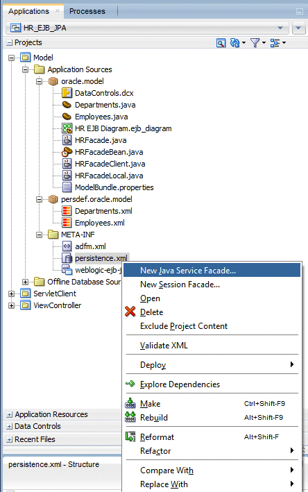 Context menu 