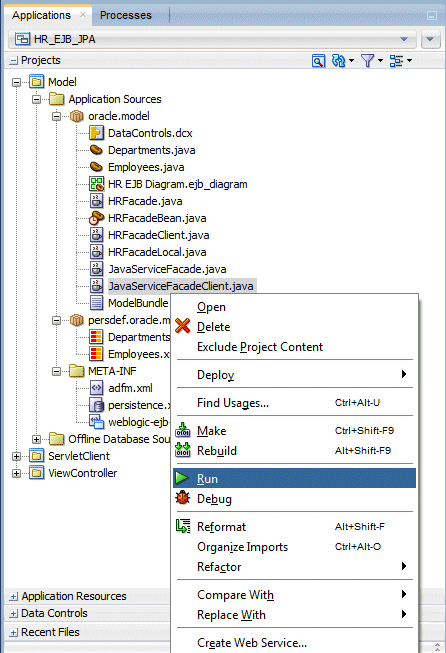 Context menu