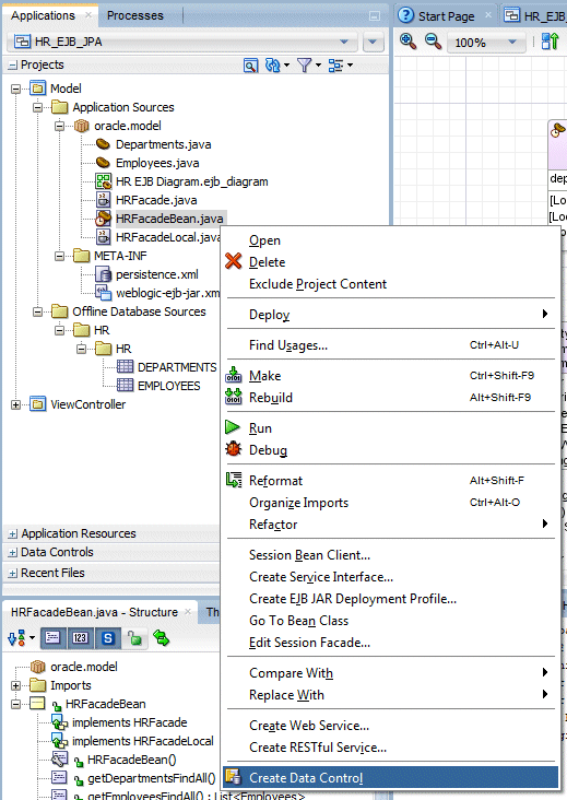 The context menu