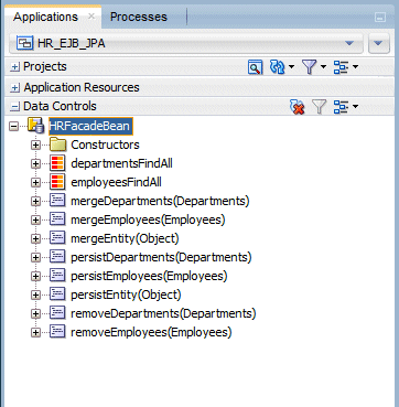 The Data Controls pane