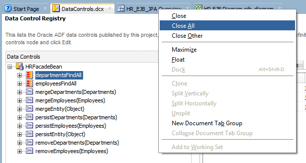 Context menu