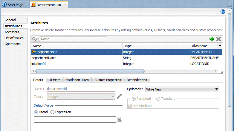 The context menu