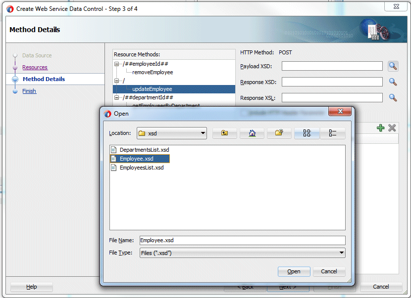 Edit Table Columns dialog